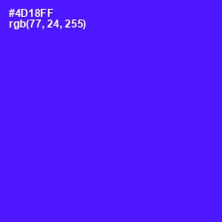 #4D18FF - Purple Heart Color Image