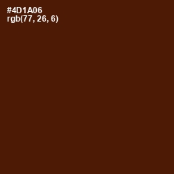 #4D1A06 - Indian Tan Color Image