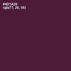 #4D1A38 - Wine Berry Color Image