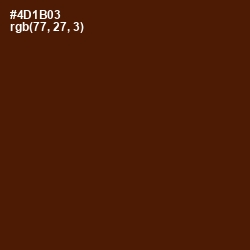 #4D1B03 - Indian Tan Color Image