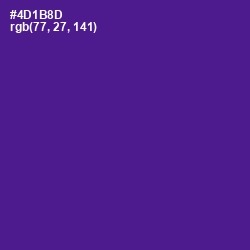 #4D1B8D - Pigment Indigo Color Image