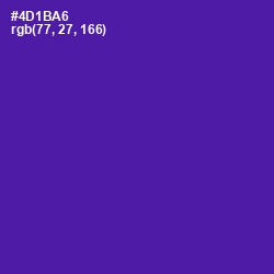 #4D1BA6 - Daisy Bush Color Image