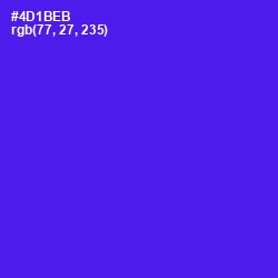 #4D1BEB - Purple Heart Color Image