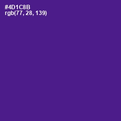 #4D1C8B - Pigment Indigo Color Image