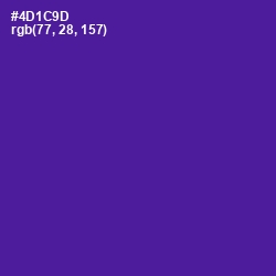 #4D1C9D - Pigment Indigo Color Image