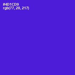 #4D1CD9 - Purple Heart Color Image