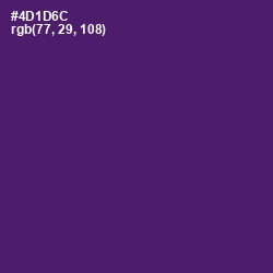 #4D1D6C - Scarlet Gum Color Image