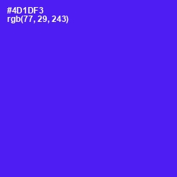 #4D1DF3 - Purple Heart Color Image