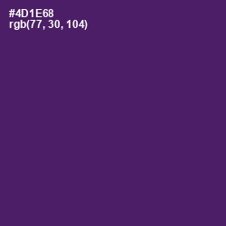 #4D1E68 - Scarlet Gum Color Image