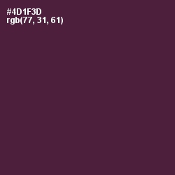 #4D1F3D - Wine Berry Color Image