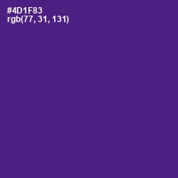 #4D1F83 - Pigment Indigo Color Image