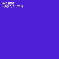 #4D1FD7 - Purple Heart Color Image