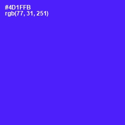 #4D1FFB - Purple Heart Color Image