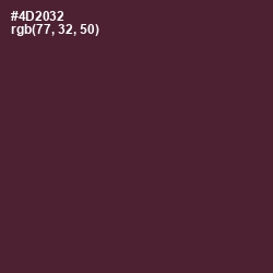 #4D2032 - Livid Brown Color Image