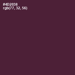 #4D2038 - Livid Brown Color Image