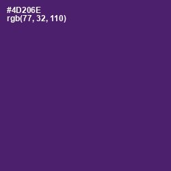 #4D206E - Honey Flower Color Image