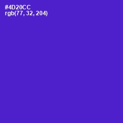 #4D20CC - Purple Heart Color Image