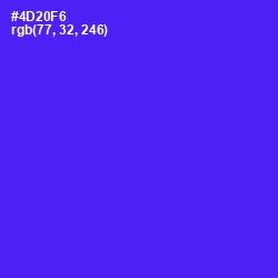 #4D20F6 - Purple Heart Color Image