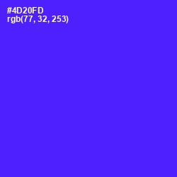 #4D20FD - Purple Heart Color Image