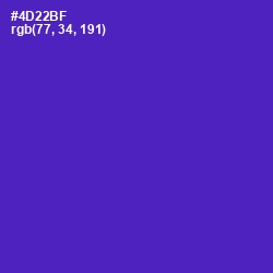 #4D22BF - Daisy Bush Color Image