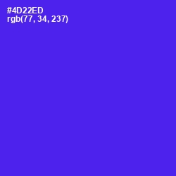 #4D22ED - Purple Heart Color Image