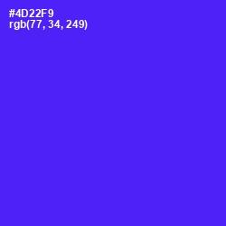 #4D22F9 - Purple Heart Color Image