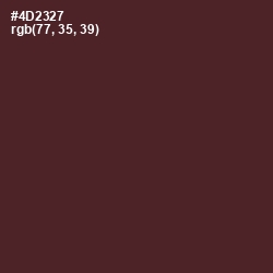 #4D2327 - Crater Brown Color Image