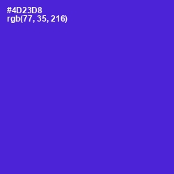 #4D23D8 - Purple Heart Color Image