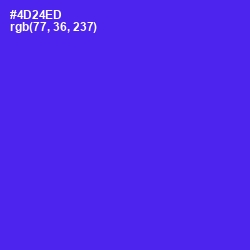 #4D24ED - Purple Heart Color Image