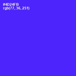 #4D24FB - Purple Heart Color Image