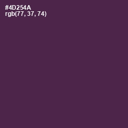 #4D254A - Bossanova Color Image