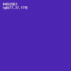 #4D25B3 - Daisy Bush Color Image