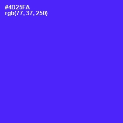 #4D25FA - Purple Heart Color Image