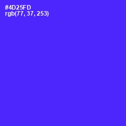 #4D25FD - Purple Heart Color Image