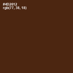 #4D2612 - Brown Derby Color Image