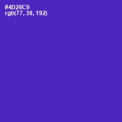 #4D26C0 - Purple Heart Color Image
