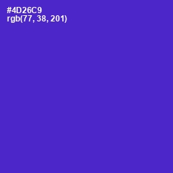 #4D26C9 - Purple Heart Color Image