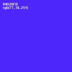 #4D26FB - Purple Heart Color Image