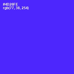 #4D26FE - Purple Heart Color Image