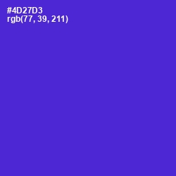 #4D27D3 - Purple Heart Color Image