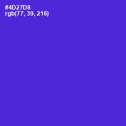 #4D27D8 - Purple Heart Color Image