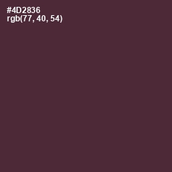 #4D2836 - Livid Brown Color Image