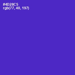#4D28C5 - Purple Heart Color Image