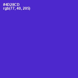 #4D28CD - Purple Heart Color Image
