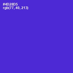 #4D28D5 - Purple Heart Color Image