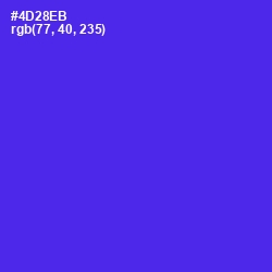#4D28EB - Purple Heart Color Image