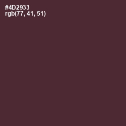 #4D2933 - Livid Brown Color Image