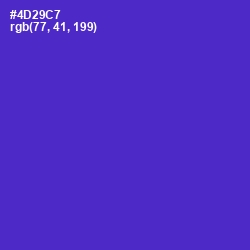 #4D29C7 - Purple Heart Color Image