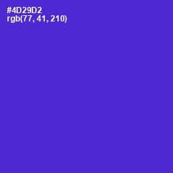 #4D29D2 - Purple Heart Color Image