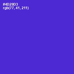 #4D29D3 - Purple Heart Color Image